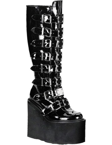 Pleaser SWING-815 Womens Shoes, Black Patent, Size 9