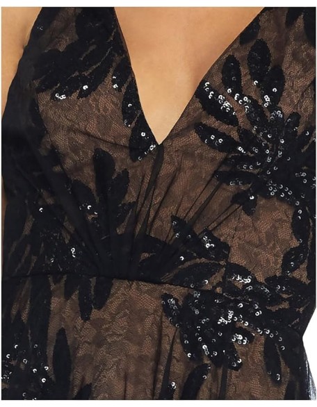 Courtney Sequin Overlay Dress