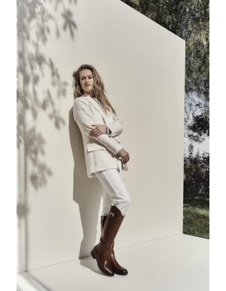 Women's Tall Boot Available in Medium and Wide Calf- Supportive Comfortable Zip Up Women’s Boots That Includes a Built-in Arch Support Orthotic Insole That Helps Alleviate Heel Pain, Med Width