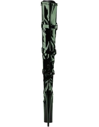 Women Ultra High Platform Lace Up Cone High Heel Over the Knee Boots Zipper Buckled Strappy Thigh High Boots Party Dress Shoes Size 4-16 US