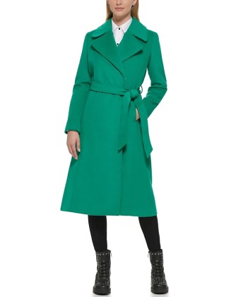 Paris Women's Luxe Twill Classic Belted Maxi