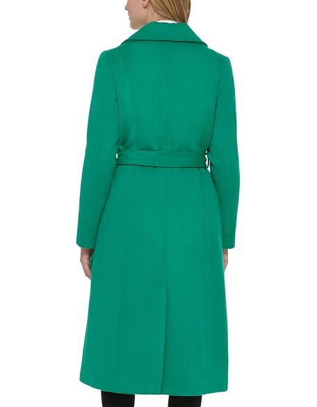 Paris Women's Luxe Twill Classic Belted Maxi