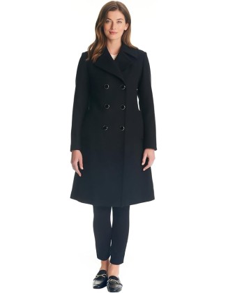 Women's Double-Breasted Long Wool Coat