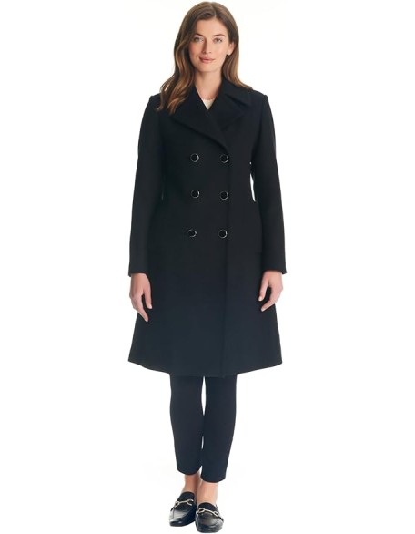 Women's Double-Breasted Long Wool Coat