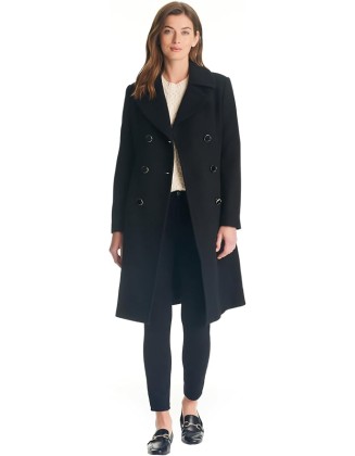 Women's Double-Breasted Long Wool Coat