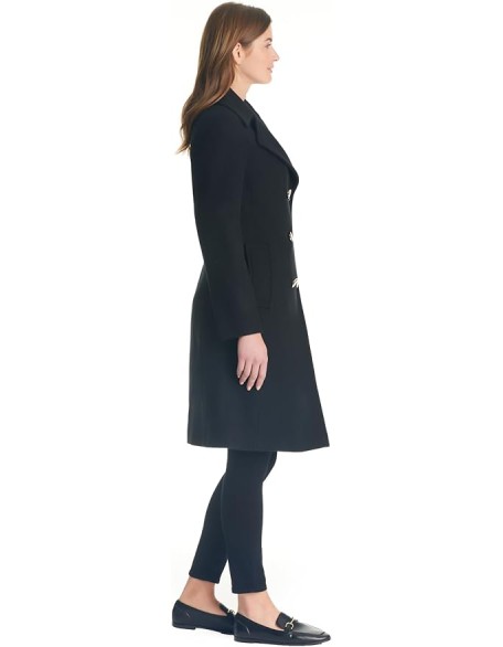 Women's Double-Breasted Long Wool Coat