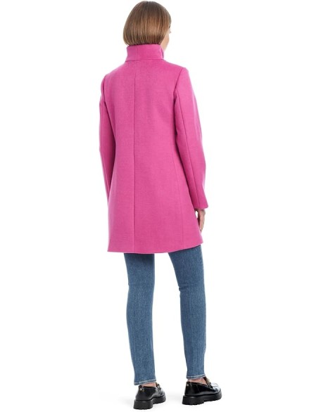 Women's Mid-Length High-Collar Wool Coat