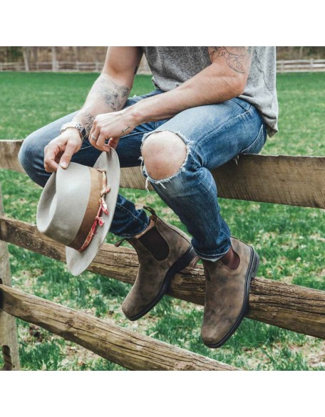 Men's Dress Chelsea Boots - Rustic Brown