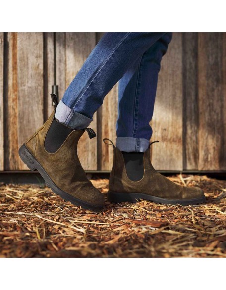 Women's Originals Suede Boots - Dark Olive