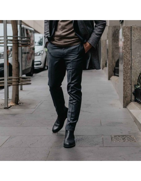 Men's Dress Ankle Boots - Black