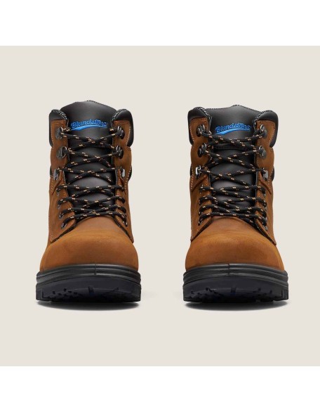 Work Series Lace Up Boots - Crazy Horse