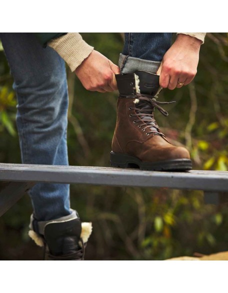 Men's Thermal Lace Up Boots - Antique Brown
