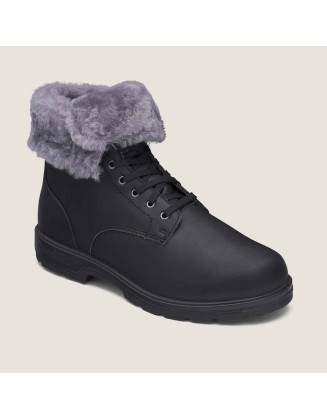 Women's Thermal Lace Up Boots - Black