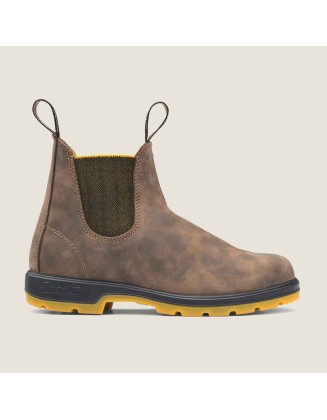 Women's Classics Chelsea Boots - Rustic Brown / Mustard