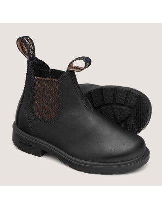 Kids' Series Chelsea Boots - Black / Gold Glitter