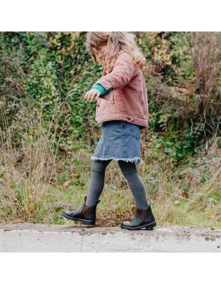 Kids' Series Chelsea Boots - Black / Gold Glitter