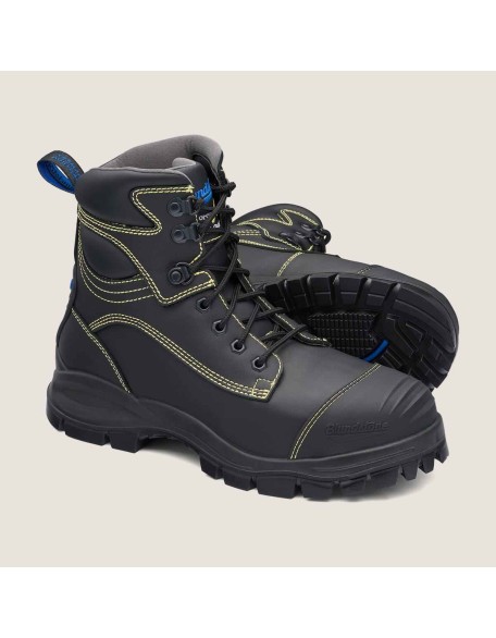 Work Series Lace Up Boots - Black