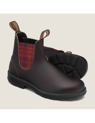 Men's Originals Chelsea Boots - Stout Brown / Burgundy Tartan