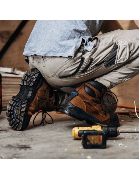 Work Series Zip Up Boots - Crazy Horse