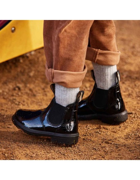 Kids' Series Chelsea Boots - Patent Black