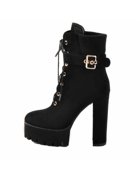Ankle  Platform High Heel Boots