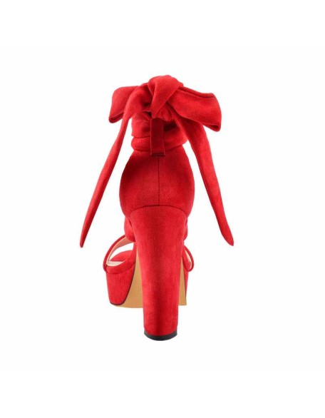 Platform Chunky High Heel Lace Up Sandals