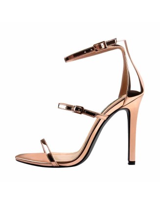 Ankle Strap Stiletto Open Toe Sandals
