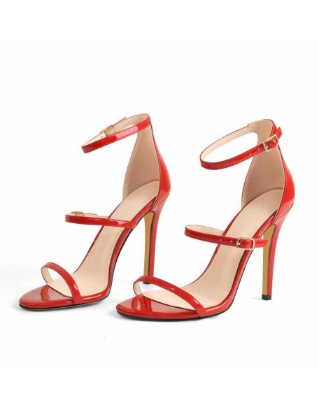 Ankle Strap Stiletto Open Toe Sandals