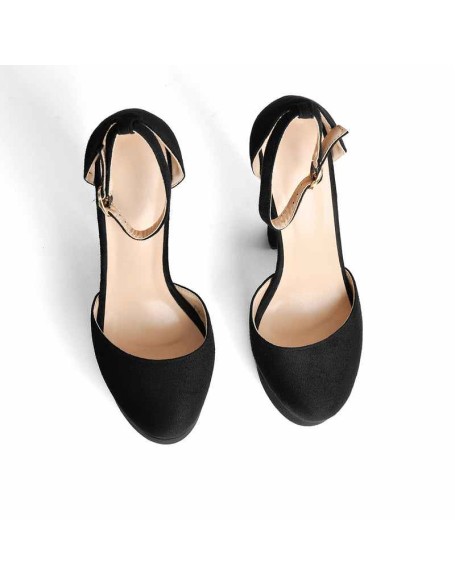 Platform Chunky High Heel Ankle Straps Pumps