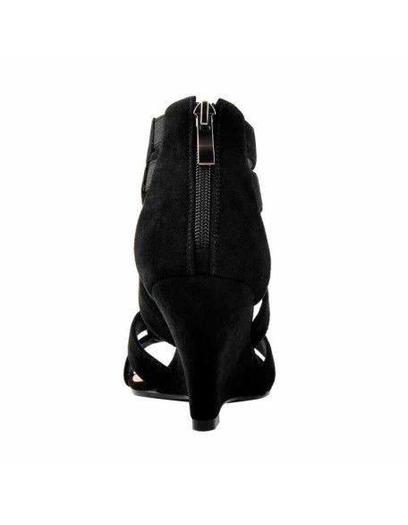 Gladiator Cut Out Peep Toe Wedge Sandals