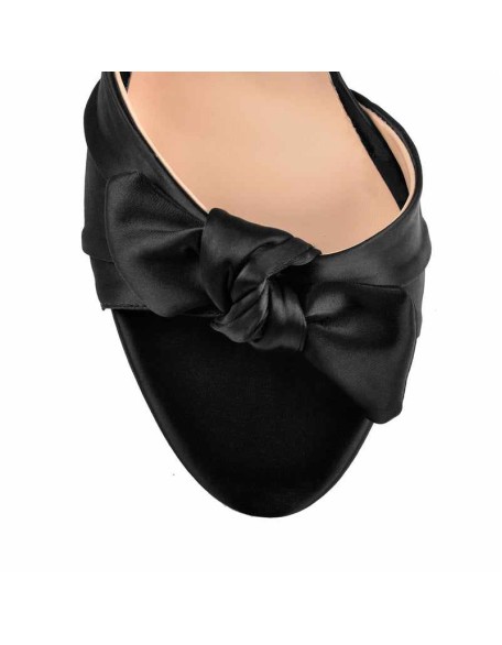 Bow Ankle Strap Stilettos Heel Sandals