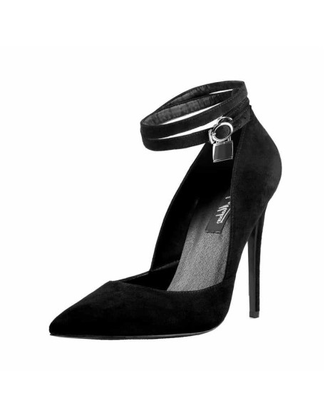 Pointed Toe Double Ankle Strap With Lock High Heel Pumps