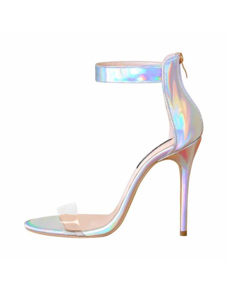 Ankle Strap Colorful Open Toe High Heel Sandals