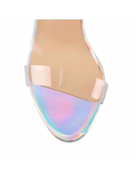 Ankle Strap Colorful Open Toe High Heel Sandals