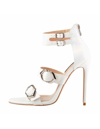 Ankle Strap Buckle Band Stilettos High Heel Sandals
