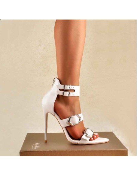 Ankle Strap Buckle Band Stilettos High Heel Sandals