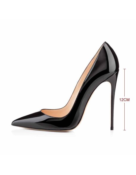 8cm 10cm 12cm Pointed Toe Slip On High Heel Pumps