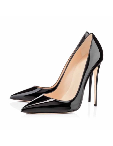 8cm 10cm 12cm Pointed Toe Slip On High Heel Pumps