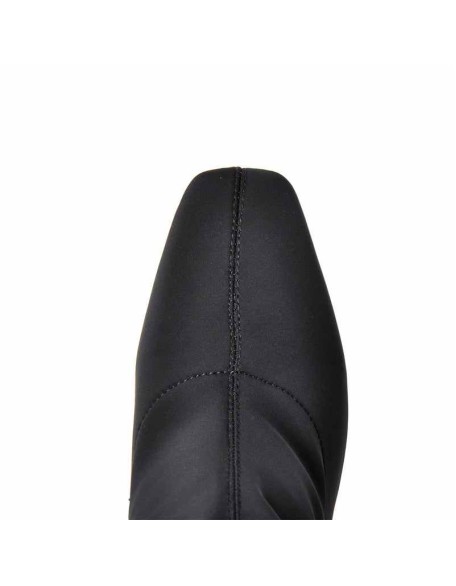 Stretchy Square Toe Block Heel Over the Knee Boots