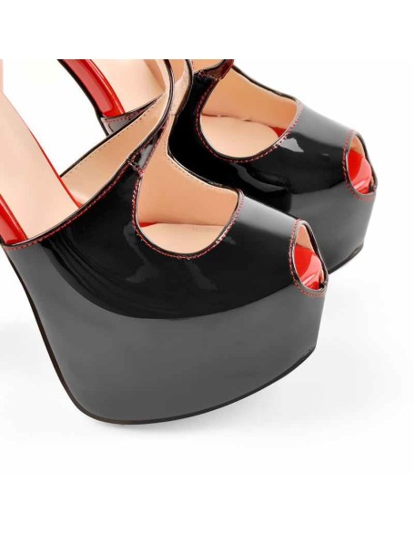 Peep Toe Criss Cross High Heel Stiletto Sandals