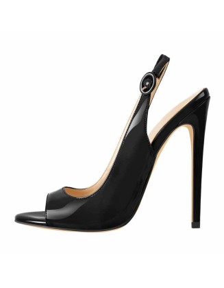 Peep Toe Thin High Heels Slingback Sandals
