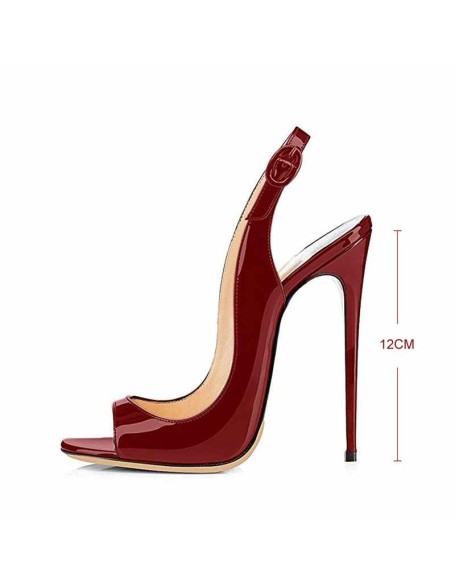Peep Toe Thin High Heels Slingback Sandals