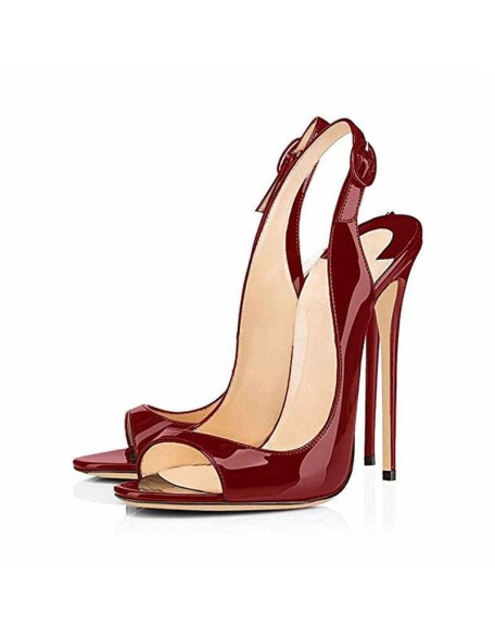 Peep Toe Thin High Heels Slingback Sandals
