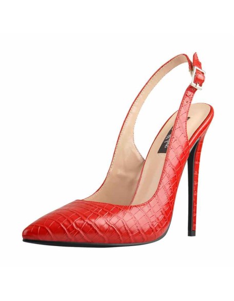 Red Pointed Toe High Heel Sandals Pumps