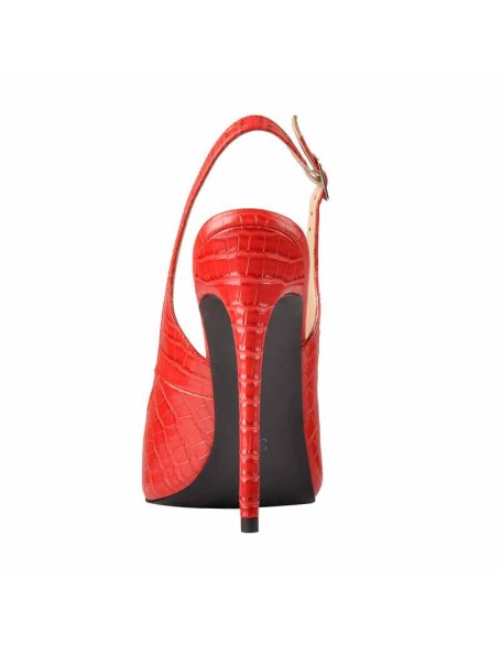 Red Pointed Toe High Heel Sandals Pumps