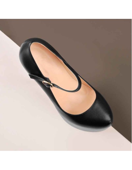 Mary Jane Platform Pointed Toe Stiletto High Heels Pumps