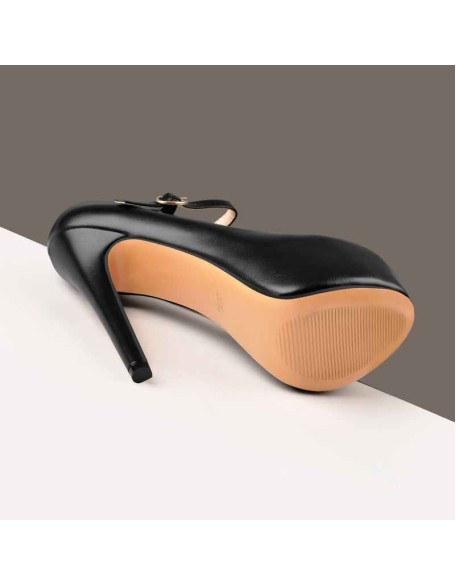 Mary Jane Platform Pointed Toe Stiletto High Heels Pumps