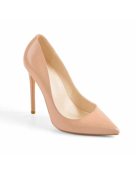 8cm 10cm 12cm Baby Pink Pointed Toe Slip On High Heel Pumps