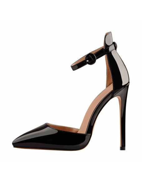 Pointed Toe Ankle Strap Stiletto High Heels Sandals