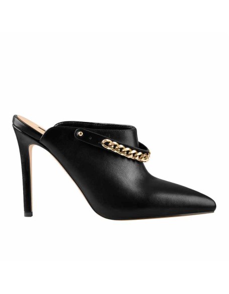 Pointed Toe Movable Straps Slip On Slingback High Heel Pumps Mules